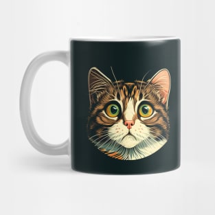 Surprise Cat Face Cute Funny Happy Everyday Mug